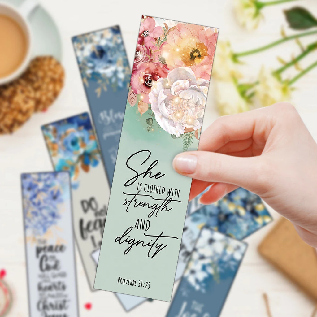 Floral Bible study bookmarks