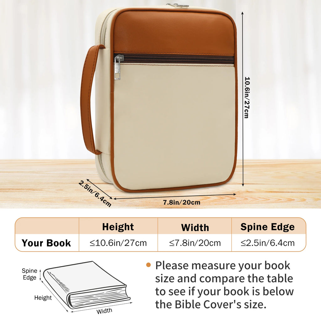 Bible cover organizer detail