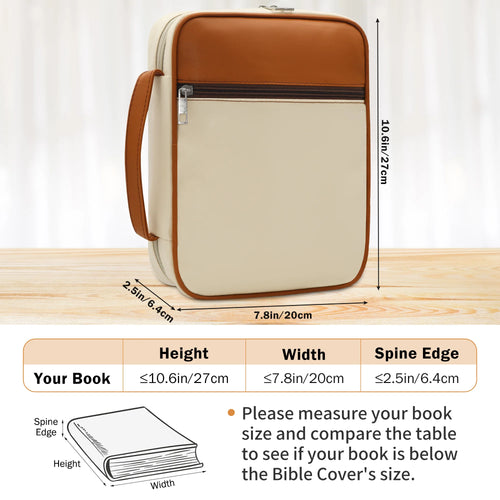 Bible cover organizer detail