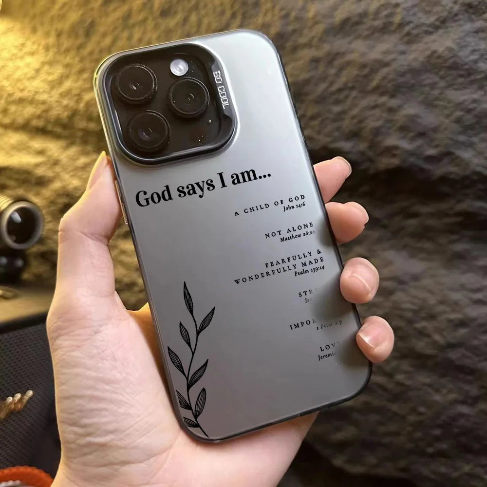 Christian Bible verse affirmation phone case