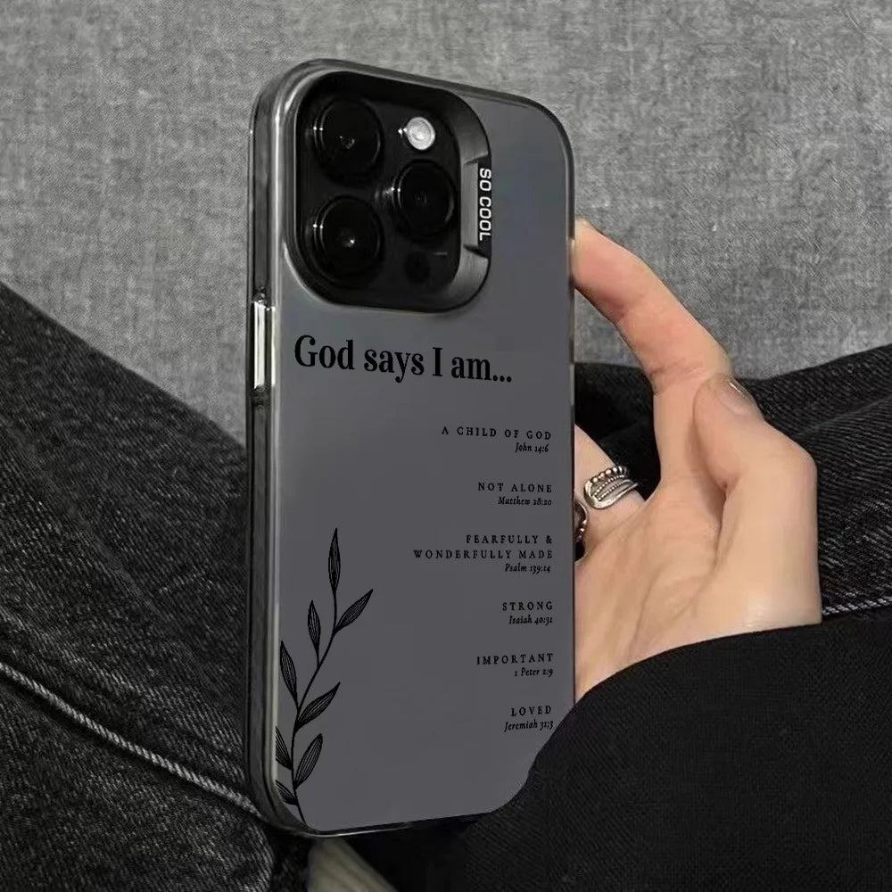 Christian phone case detail
