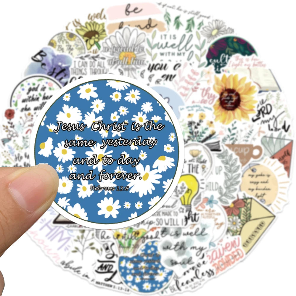Christian sticker assortment for journaling