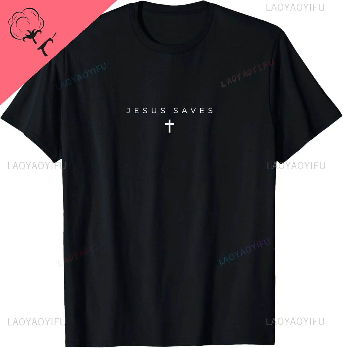 Jesus Saves unisex cotton T-shirt