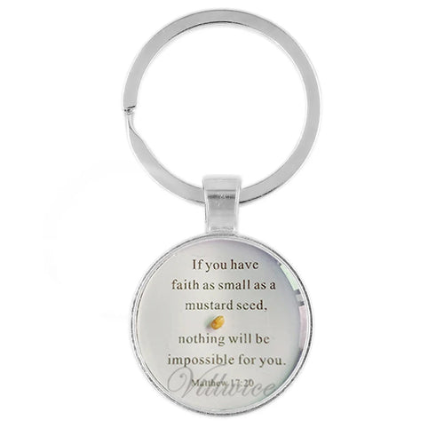 Mustard Seed Faith Keychain