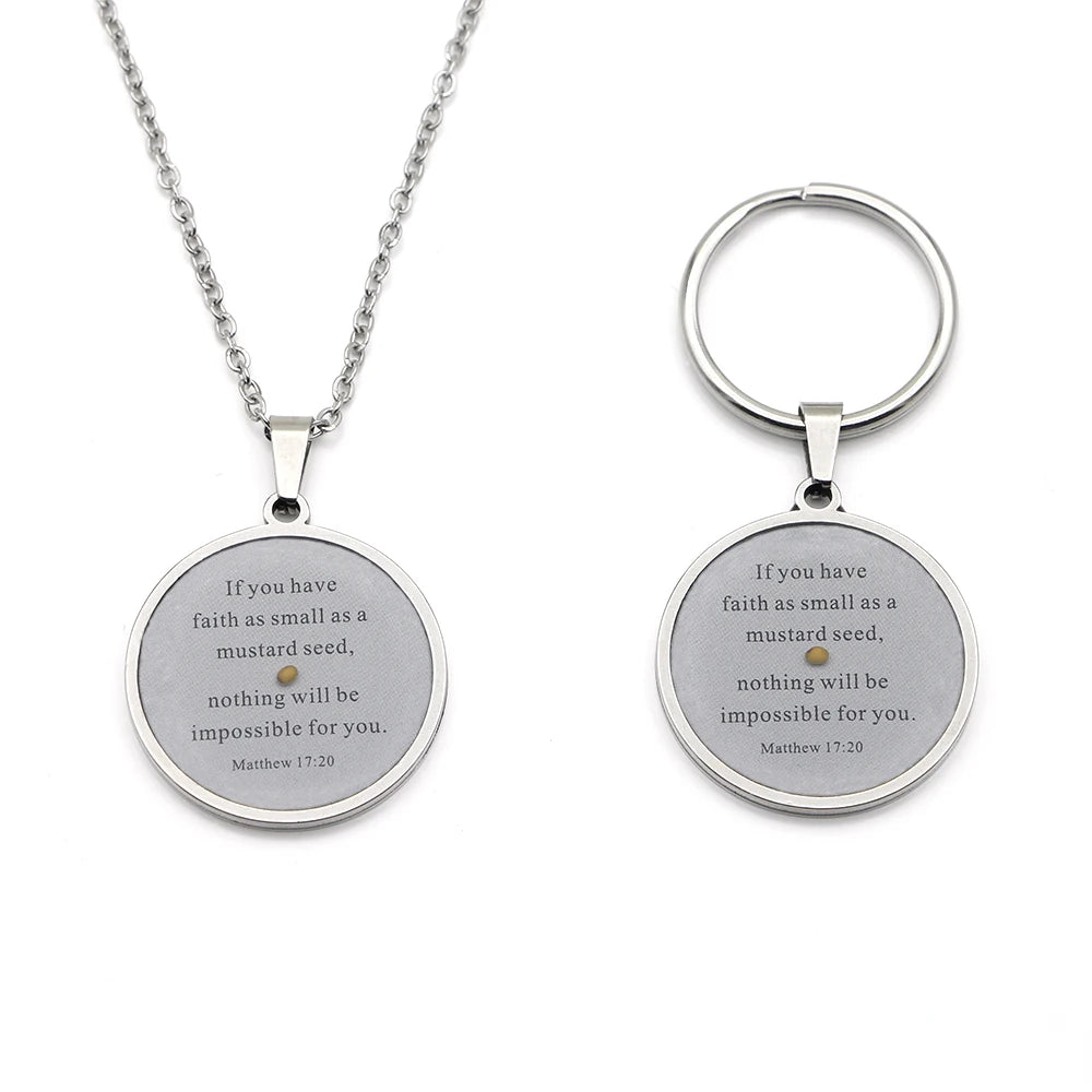 Mustard seed Christian keychain supplier image