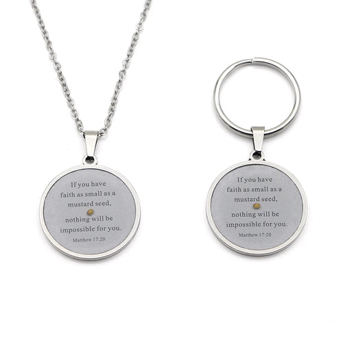 Mustard seed Christian keychain supplier image